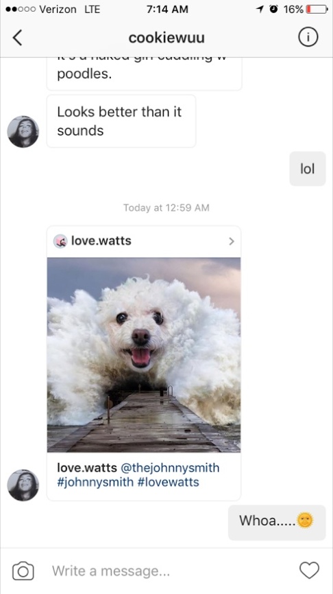 When Teresa called me