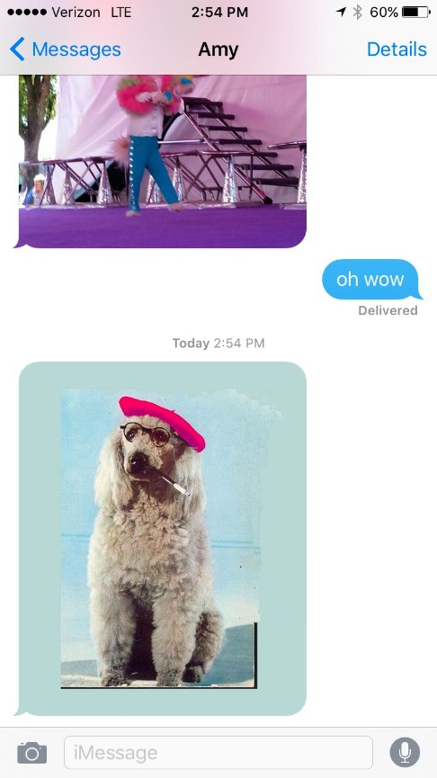 When Teresa called me