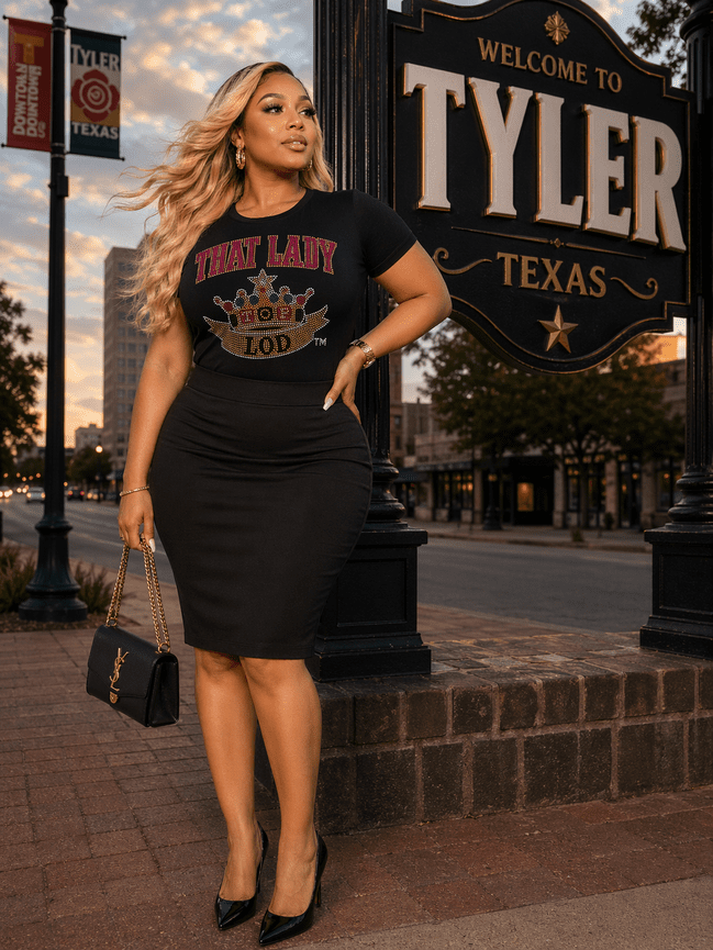 TLOD THAT Lady Bling Tee (Black)