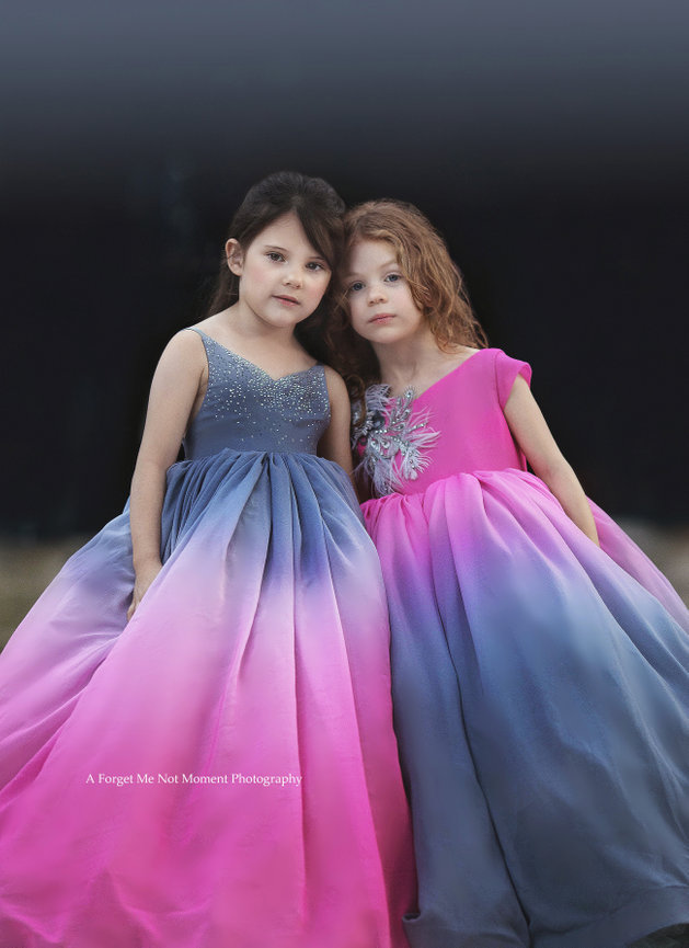 Julie Ombre with capped Sleeves