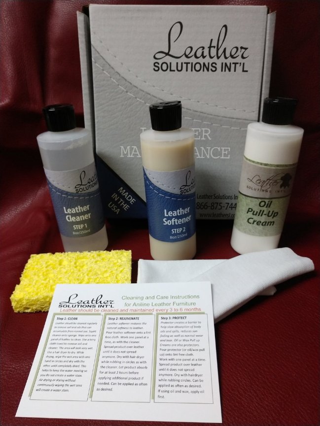 Leather Oil Pull Up Cleaning Kit - Leather Solutions International
