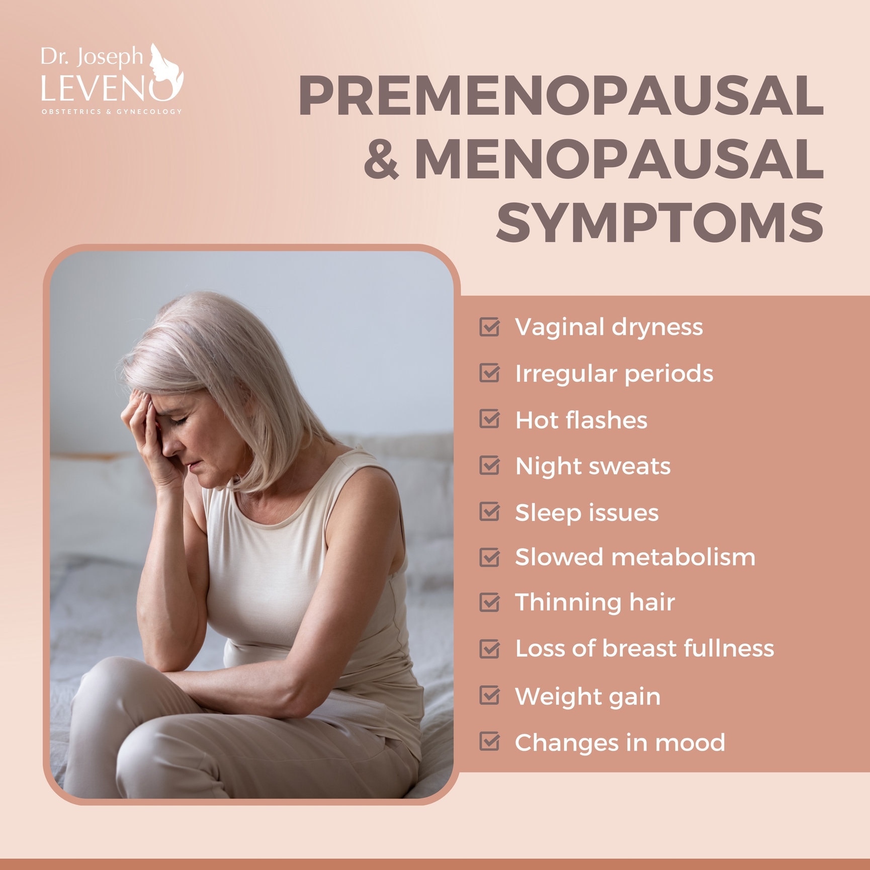 Premenopausal and menopausal symptoms in Plano, Tx - Dr. Joseph Leveno