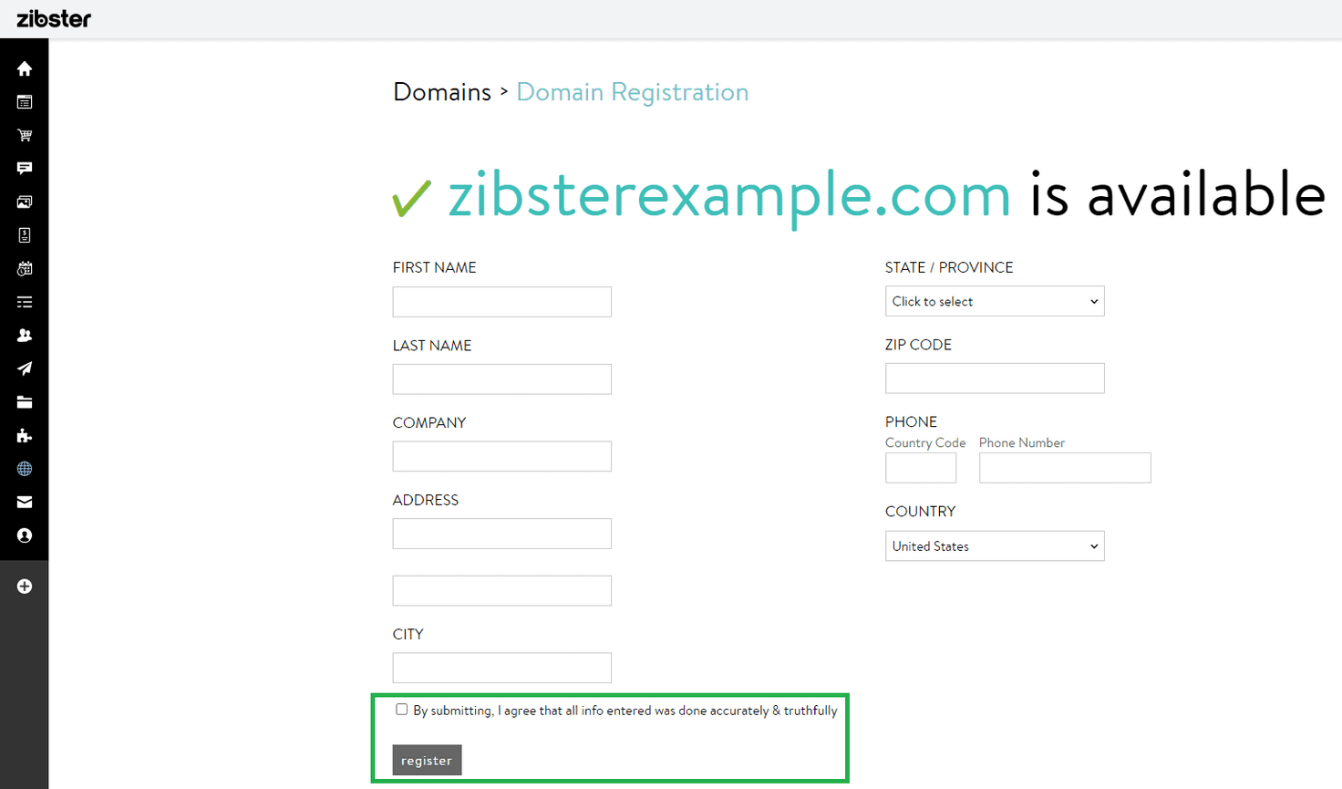 How Do I Register A Domain Name? - Zibster Knowledge Base